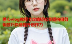 糖心vlog教程全攻略轻松掌握拍摄剪辑技巧快速提升创作力