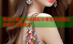 猫先生糖心vlog精彩分享生活点滴互动社区引爆关注