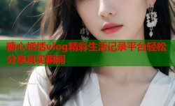 糖心恬恬vlog精彩生活记录平台轻松分享真实瞬间