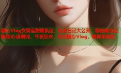 糖心Vlog女警官甜蜜执法，私密日记大公开，零距离互动，解锁心动瞬间，午夜狂欢，尽在糖心Vlog，等你来体验