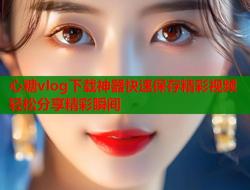 心糖vlog下载神器快速保存精彩视频轻松分享精彩瞬间  第1张