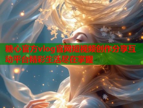 糖心官方vlog官网短视频创作分享互动平台精彩生活尽在掌握  第1张